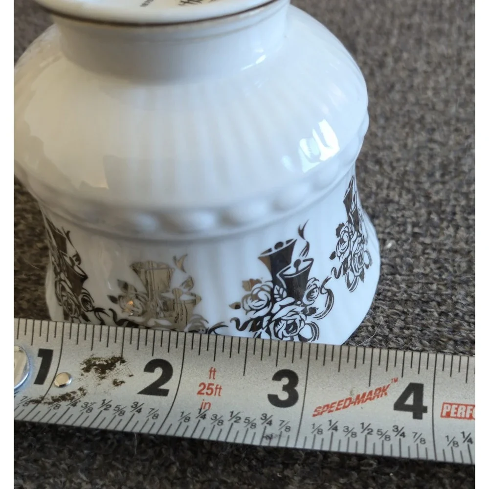 Elizabethan Staffordshire Fine Bone China 25th Anniversary Teacup Silver England